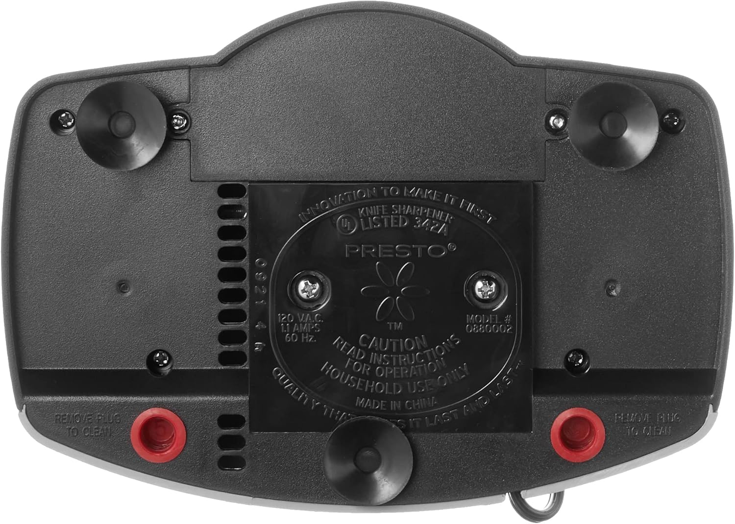 Presto EverSharp, 2-Stage System Electric Knife Sharpener, No Size, Black