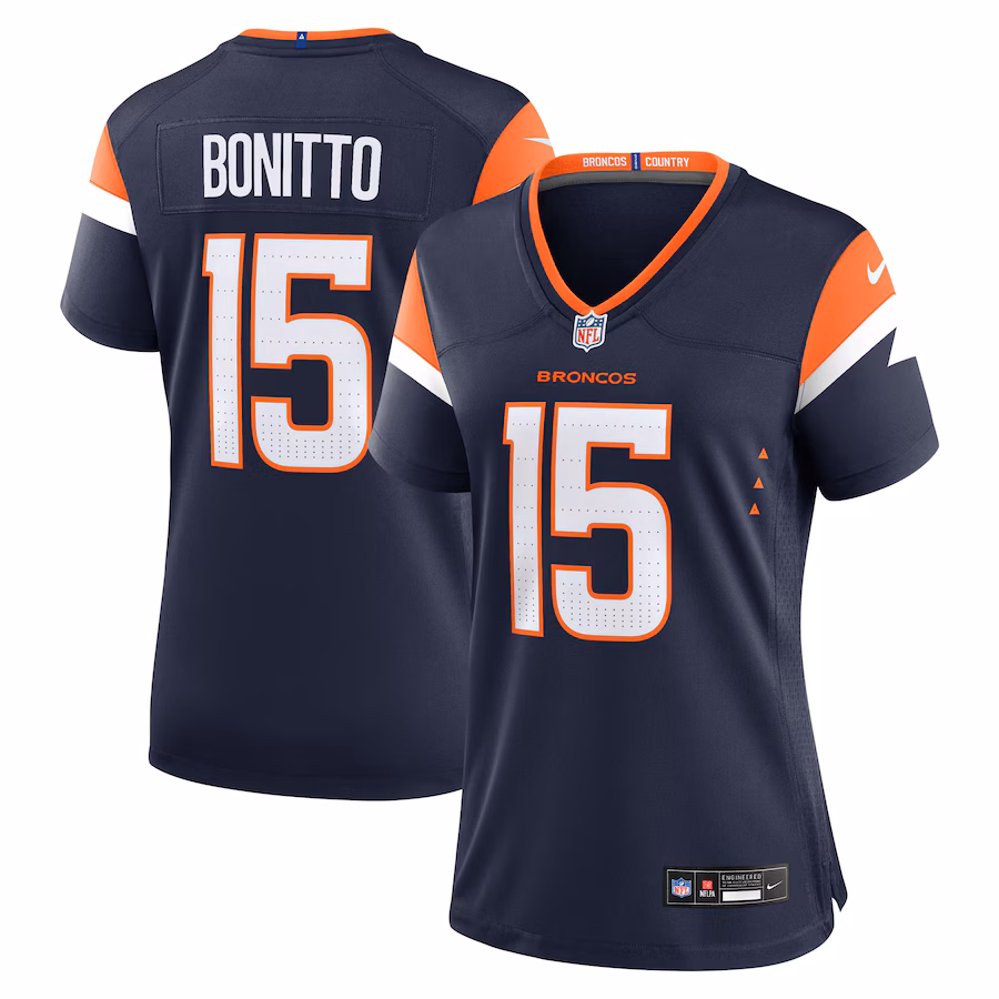 Women's Denver Broncos Nik Bonitto Nike Navy Alternate Game Jersey