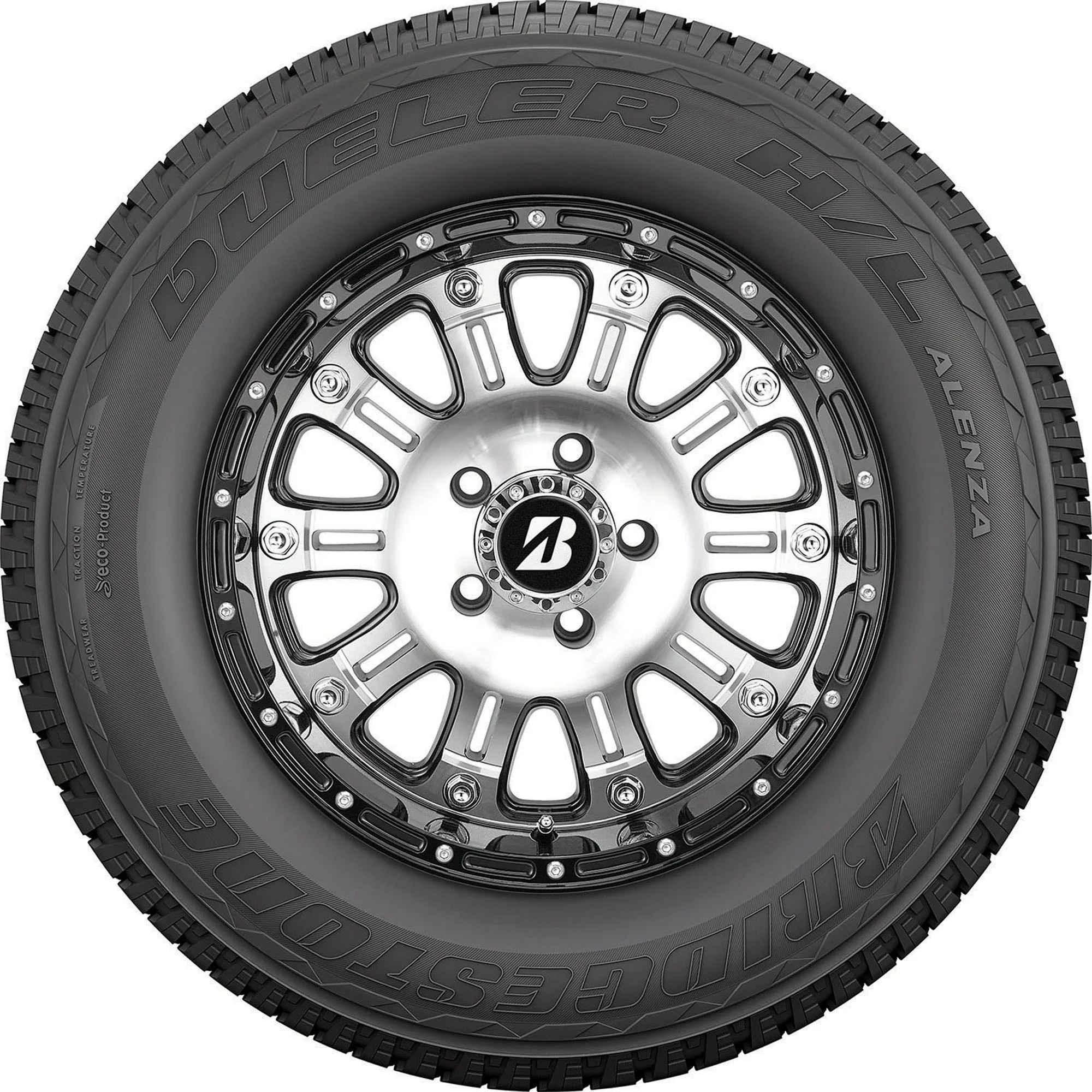 Bridgestone Dueler H/L Alenza 285/45R22 110 H Tire Fits: 2017-18 Chevrolet Silverado 1500 High Country, 2015-16 Chevrolet Silverado 1500 LTZ