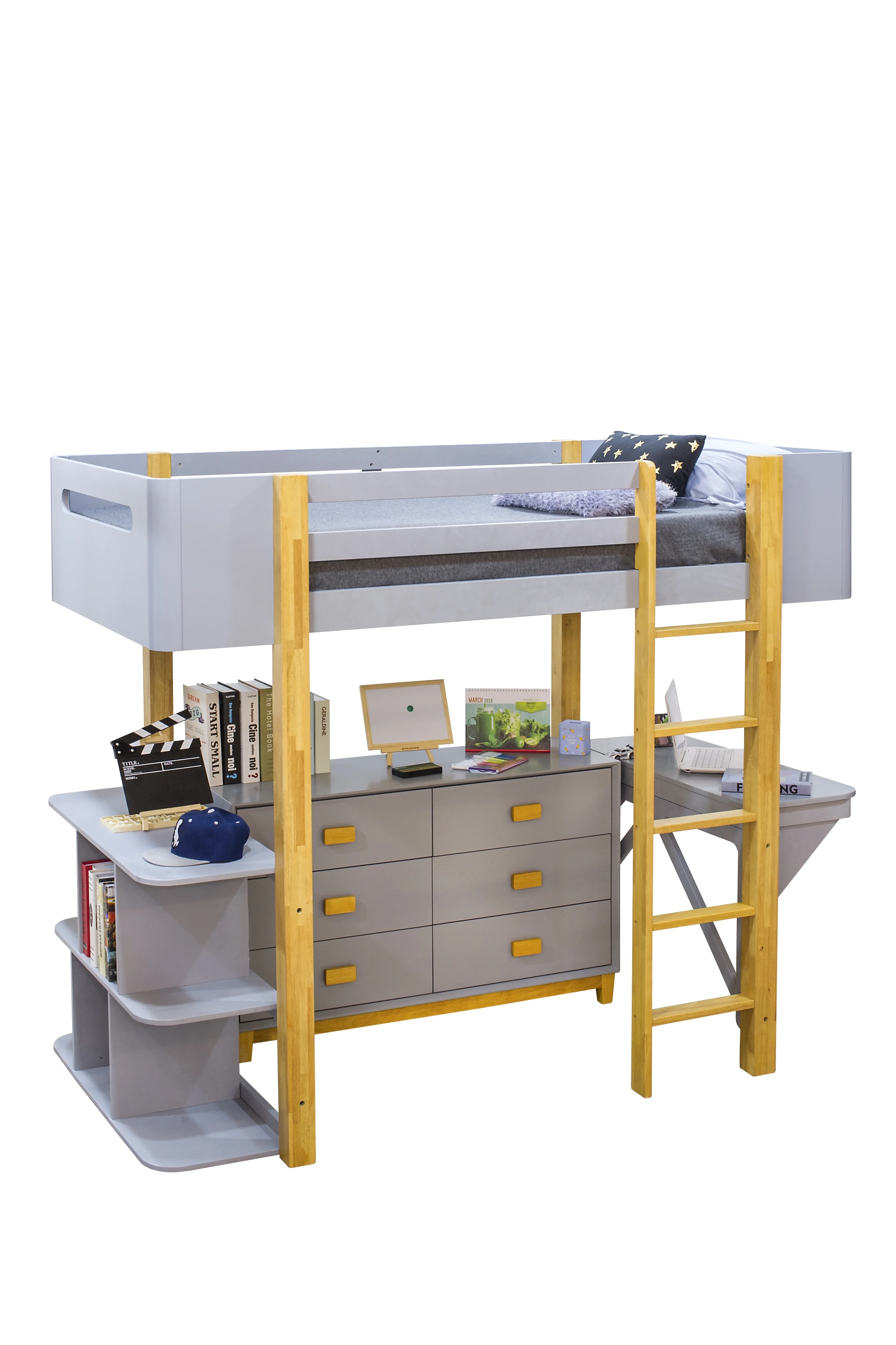 Saiyan Dresser in Gray & Natural