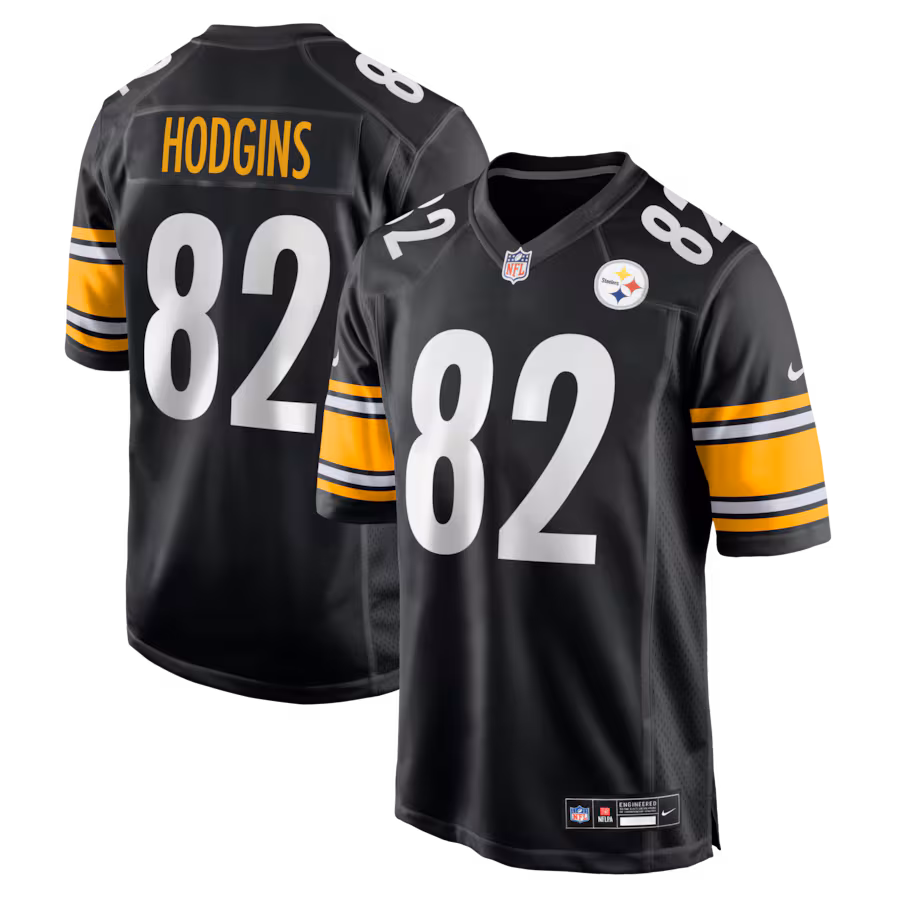 Men's Pittsburgh Steelers Isaiah Hodgins Nike Black Team Game Jersey