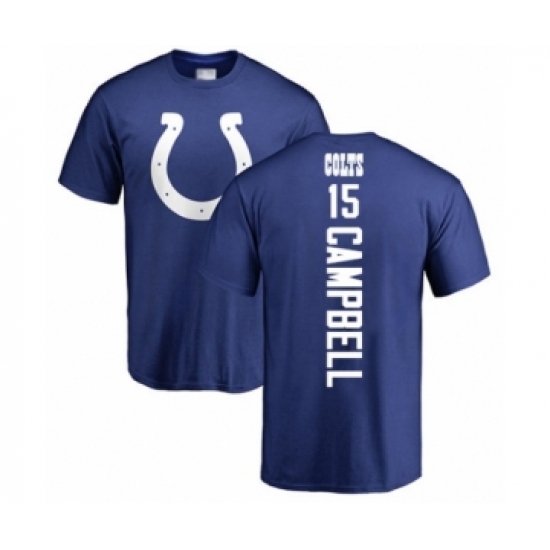 Football Indianapolis Colts #15 Parris Campbell Royal Blue Backer T-Shirt