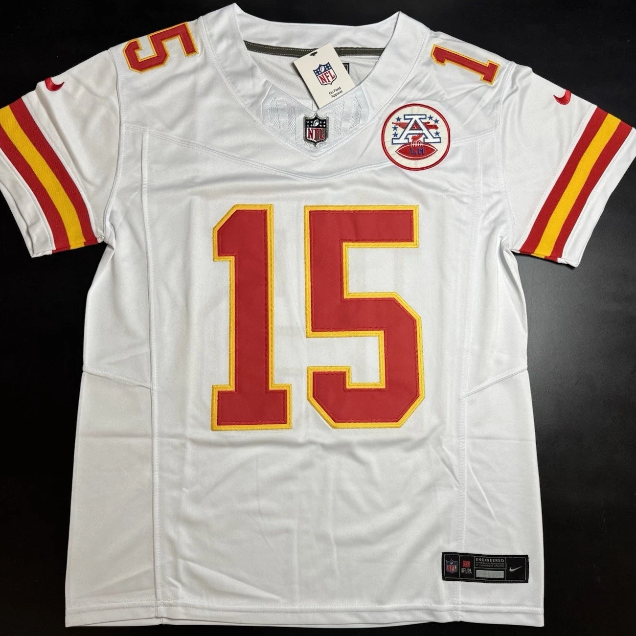 Men's Kansas City Chiefs Patrick Mahomes Nike White Vapor F.U.S.E. Limited Jersey