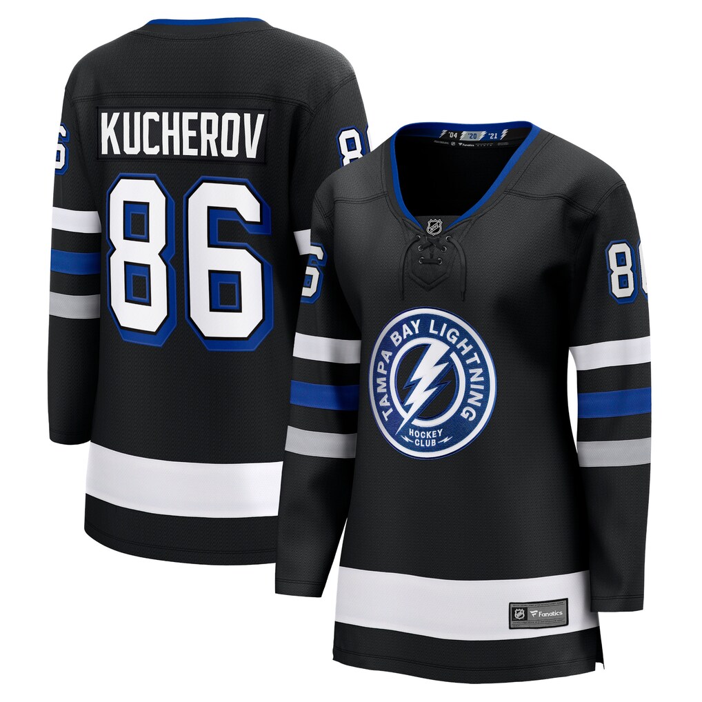 Women's Tampa Bay Lightning Nikita Kucherov Fanatics Black Breakaway Jersey
