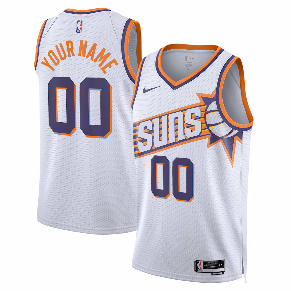Unisex Phoenix Suns Nike White Swingman Custom Jersey - Association Edition