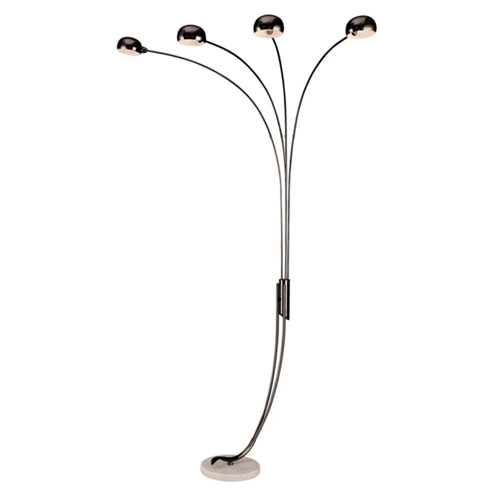 Ore Furniture  88 in. Black Chrome 4 Arch Floor Lamp - Curated Treasures Market