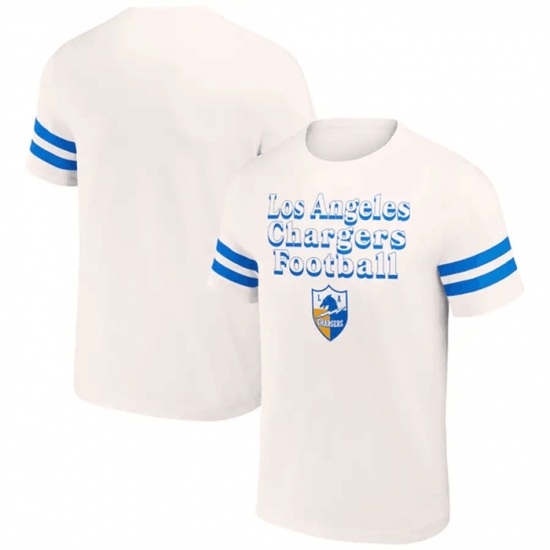 Men's Los Angeles Chargers Cream X Darius Rucker Collection Vintage T Shirt