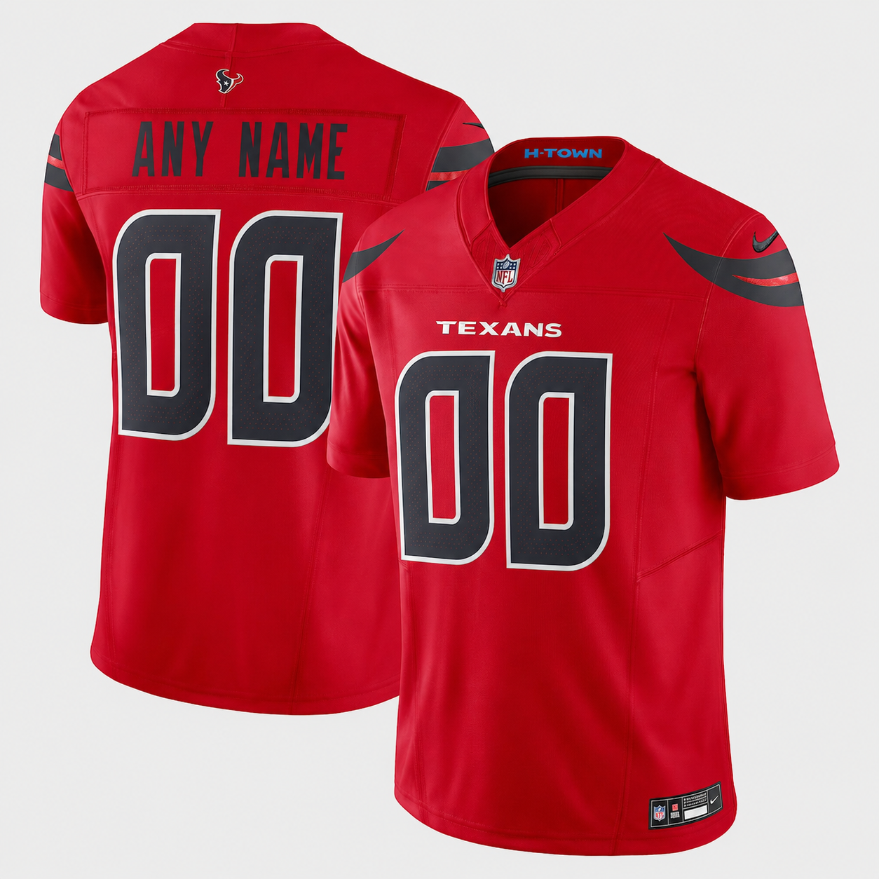 Men's Houston Texans Nike  Red Alternate Vapor F.U.S.E. Stitched Limited Jersey