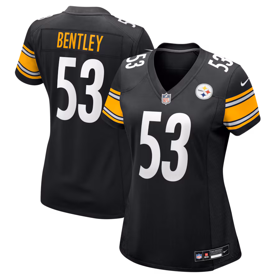 Women's Pittsburgh Steelers JaWhaun Bentley Nike Black Team Game Jersey