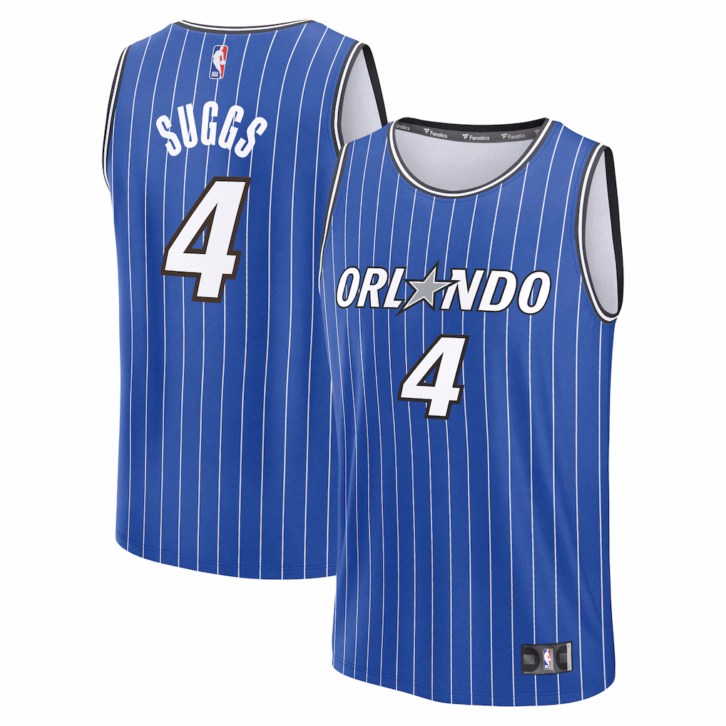 Men's Orlando Magic Jalen Suggs Fanatics Blue Fast Break Jersey - Icon Edition