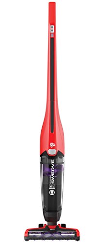 Dirt Devil Power Swerve Pet, Lightweight Cordless Stick Upright Vacuum Cleaner, for Carpet and Hard Floors, BD22052, Red