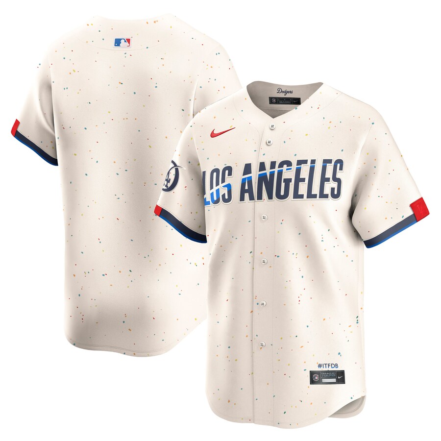 Men's Los Angeles Dodgers Nike Cream City Connect Limited Jersey