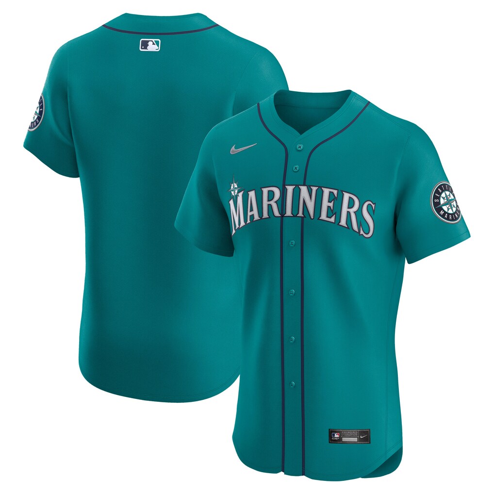 Men's Seattle Mariners  Nike Teal Alternate Elite Jersey