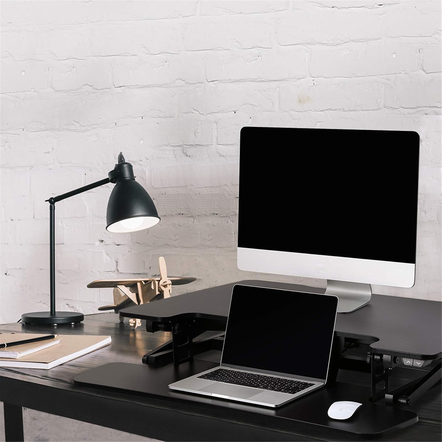FlexiSpot Motorized Standing Desk Converter- 35