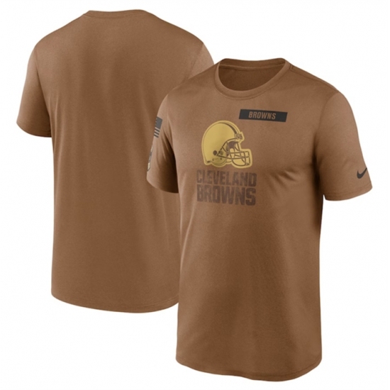 Men's Cleveland Browns 2023 Brown Salute To Service Legend Performance T Shirt
