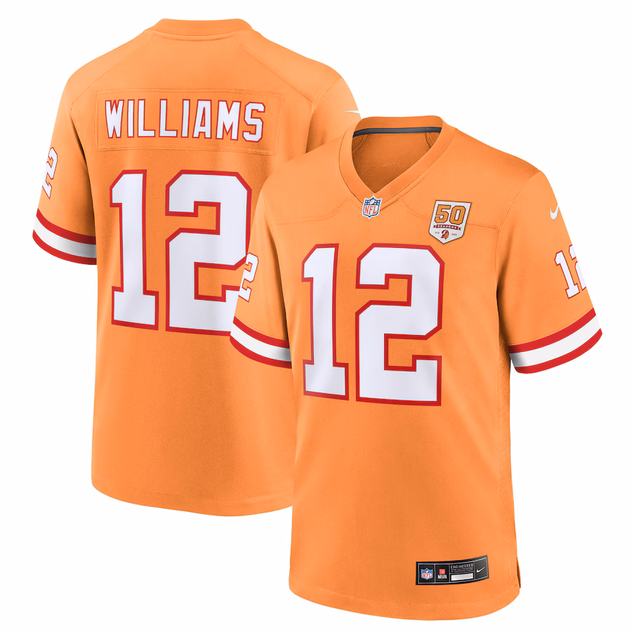 Men's Tampa Bay Buccaneers Doug Williams Nike Creamsicle 50th Season Game Jersey