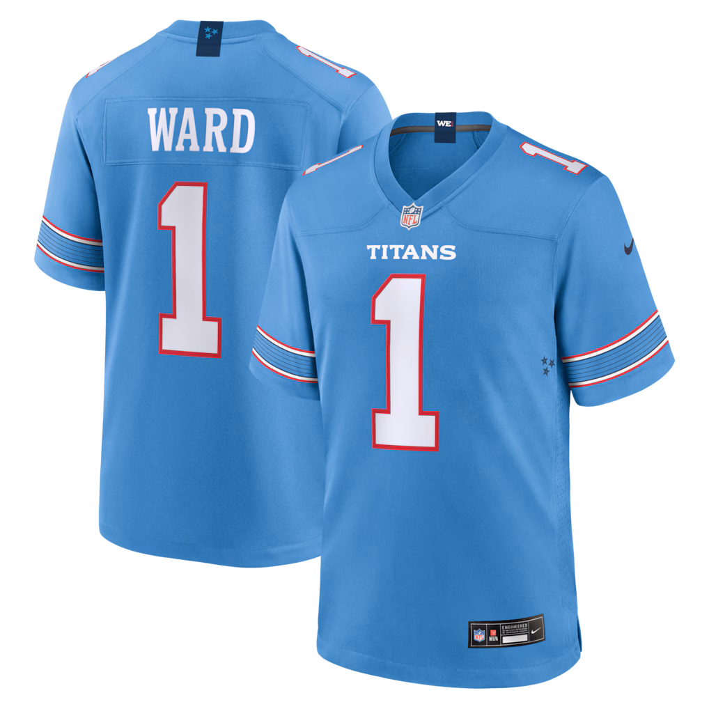 Men's Tennessee Titans Cameron Ward Nike Light Blue Vapor F.U.S.E. Stitched Limited Jersey