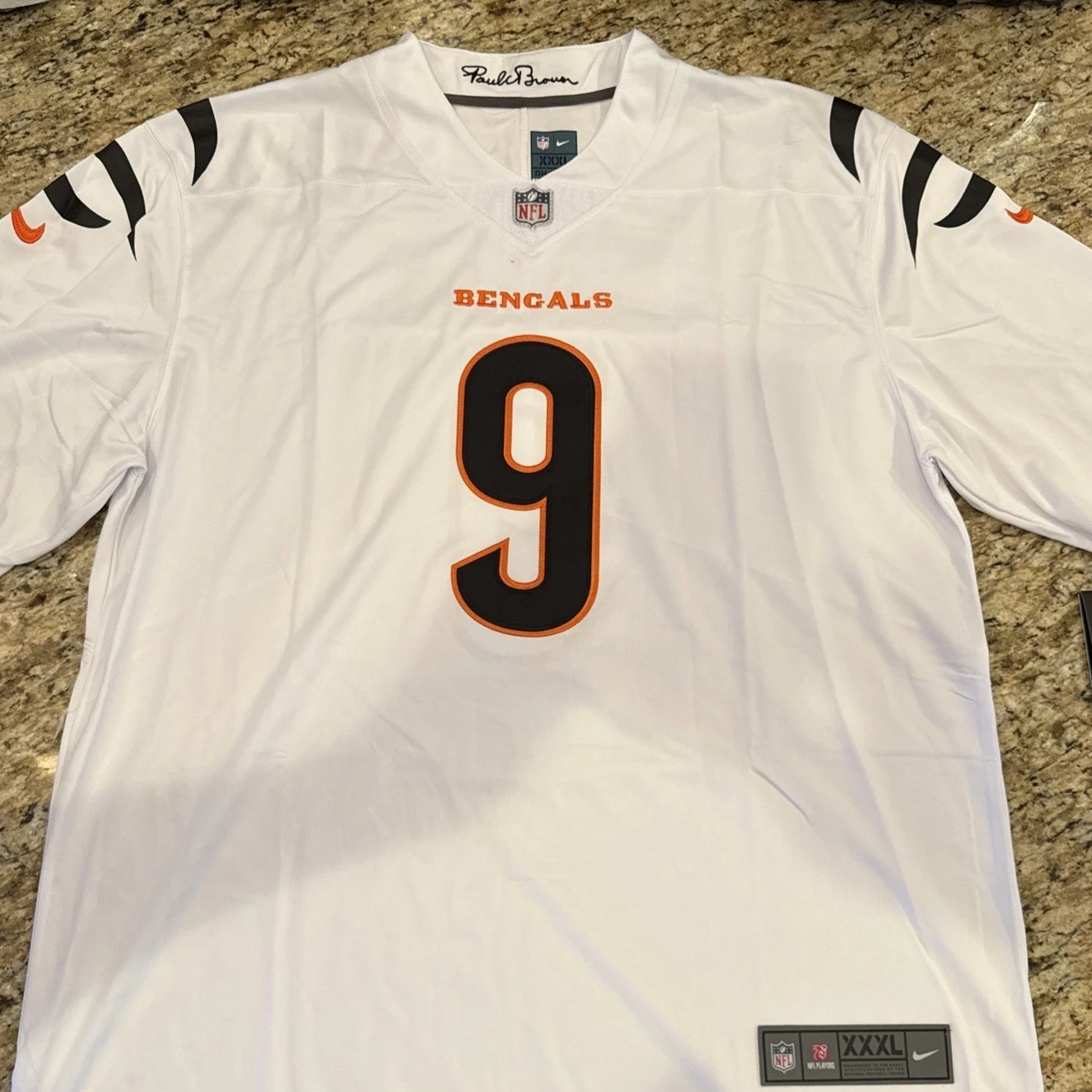 Men's Cincinnati Bengals Joe Burrow Nike White Vapor F.U.S.E. Stitched Limited Jersey