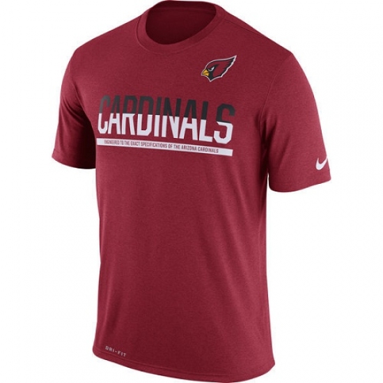 NFL Men Arizona Cardinals Nike Cardinal Team Practice Legend Performance T-Shirt