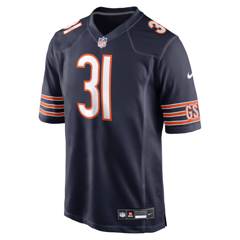 Men's Chicago Bears Dillon Thieneman Nike Navy 2026 NFL Draft First Round Pick No. 25 Team  Jersey