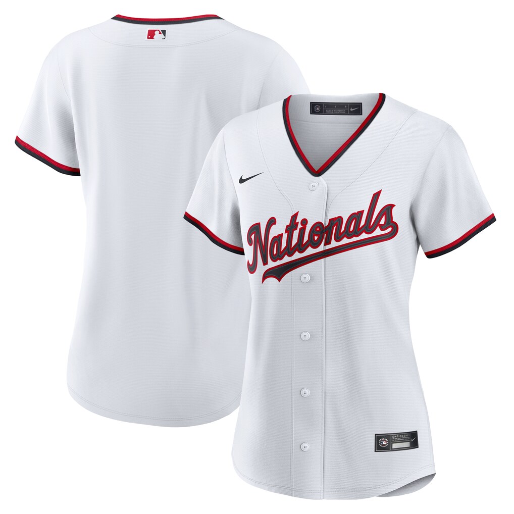 Women's Washington Nationals  Nike White Home Replica 2.0 Jersey