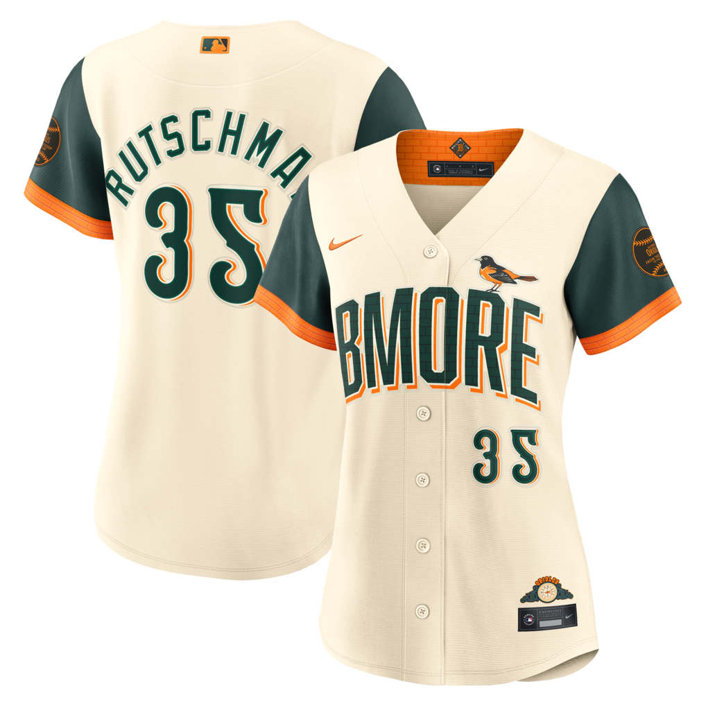 Women's Baltimore Orioles Adley Rutschman Nike Cream 2026 City Connect Stadium Jersey