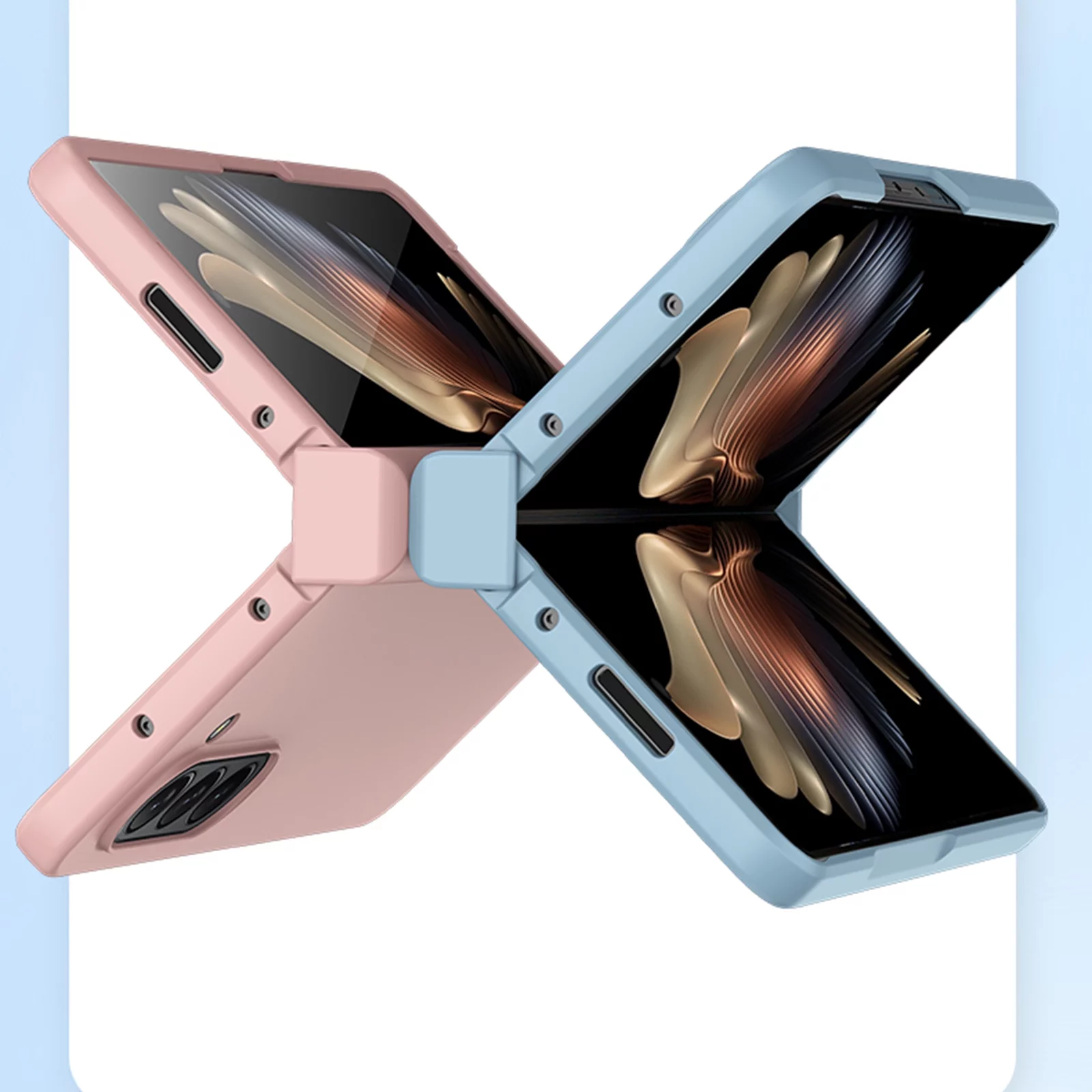 TECH CIRCLE Case For Samsung Galaxy Z Fold5,Thin Slim Hard PC Shookproof Folding Anti-Drop Wear-Resistant Full-Body Protection Phone Case with Hinge for Samsung Galaxy Z Fold 5 5G 7.6