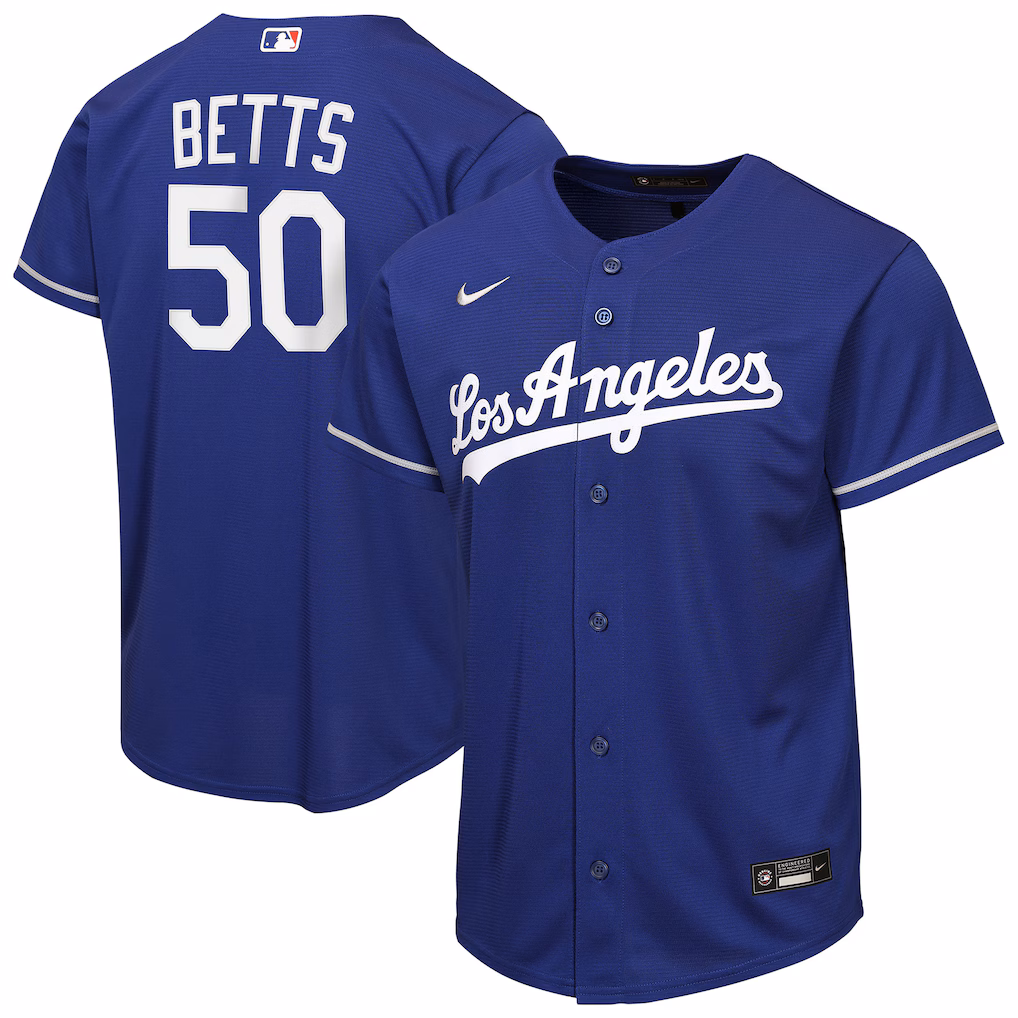 Youth Los Angeles Dodgers Mookie Betts Nike Royal Alternate Replica Jersey