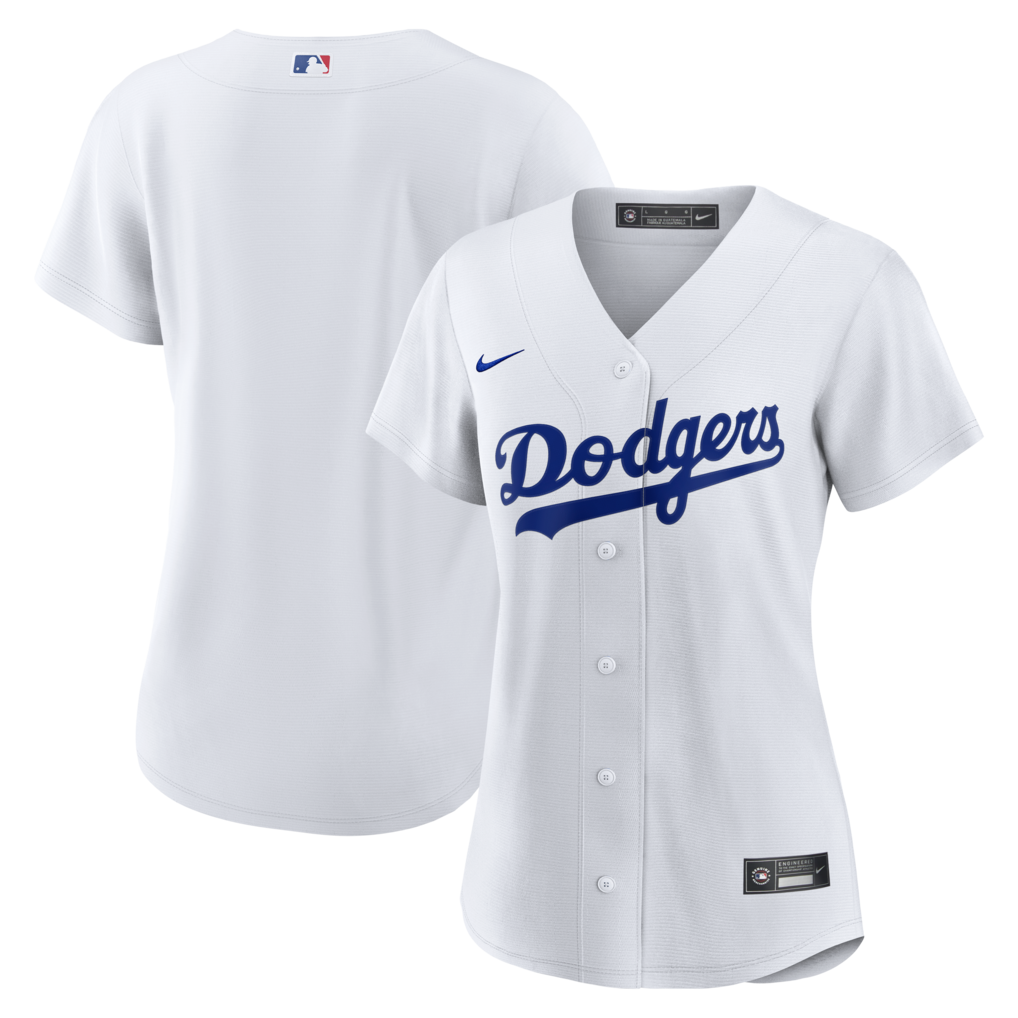 Women's Los Angeles Dodgers  Nike White Home Replica Jersey