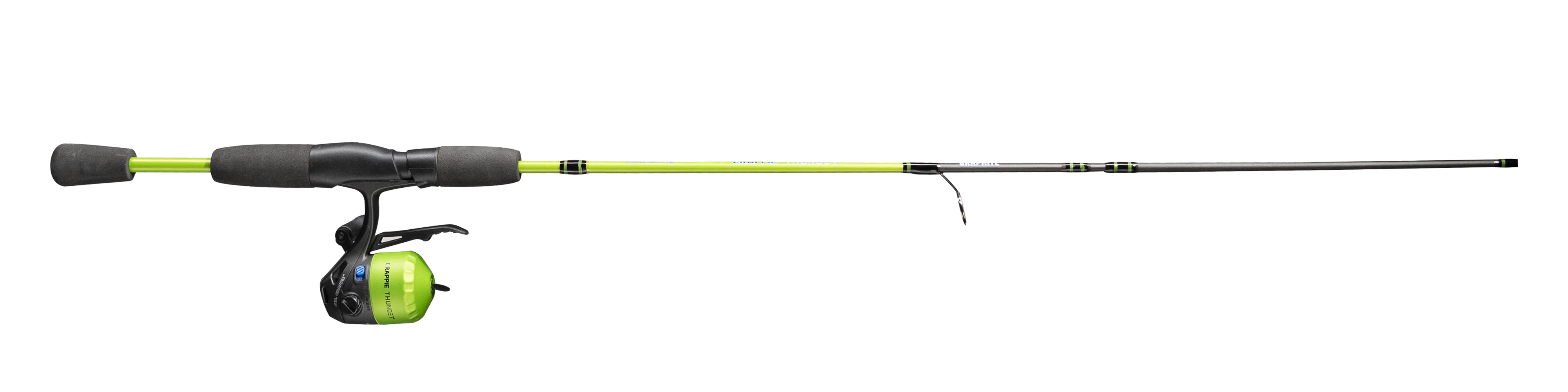 Lew's Crappie Thunder Underspin Reel and Fishing Rod Combo, 6-Foot 6-Inch 2-Piece Rod, Green - Curated Treasures Market