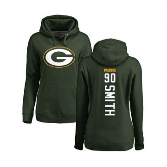 Football Women's Green Bay Packers #90 Za'Darius Smith Green Backer Hoodie