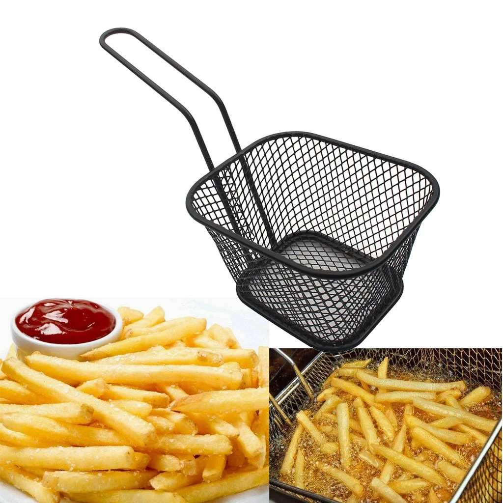 Electroplate Stainless Steel Mini Frying Net Square Block Mesh Kitchen Tools Utility Tool - Curated Treasures Market