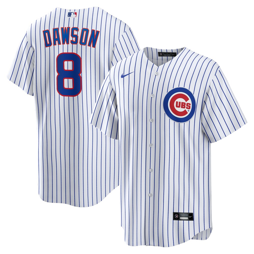 Men's Chicago Cubs Andre Dawson Nike White Home Retired Player Replica Jersey