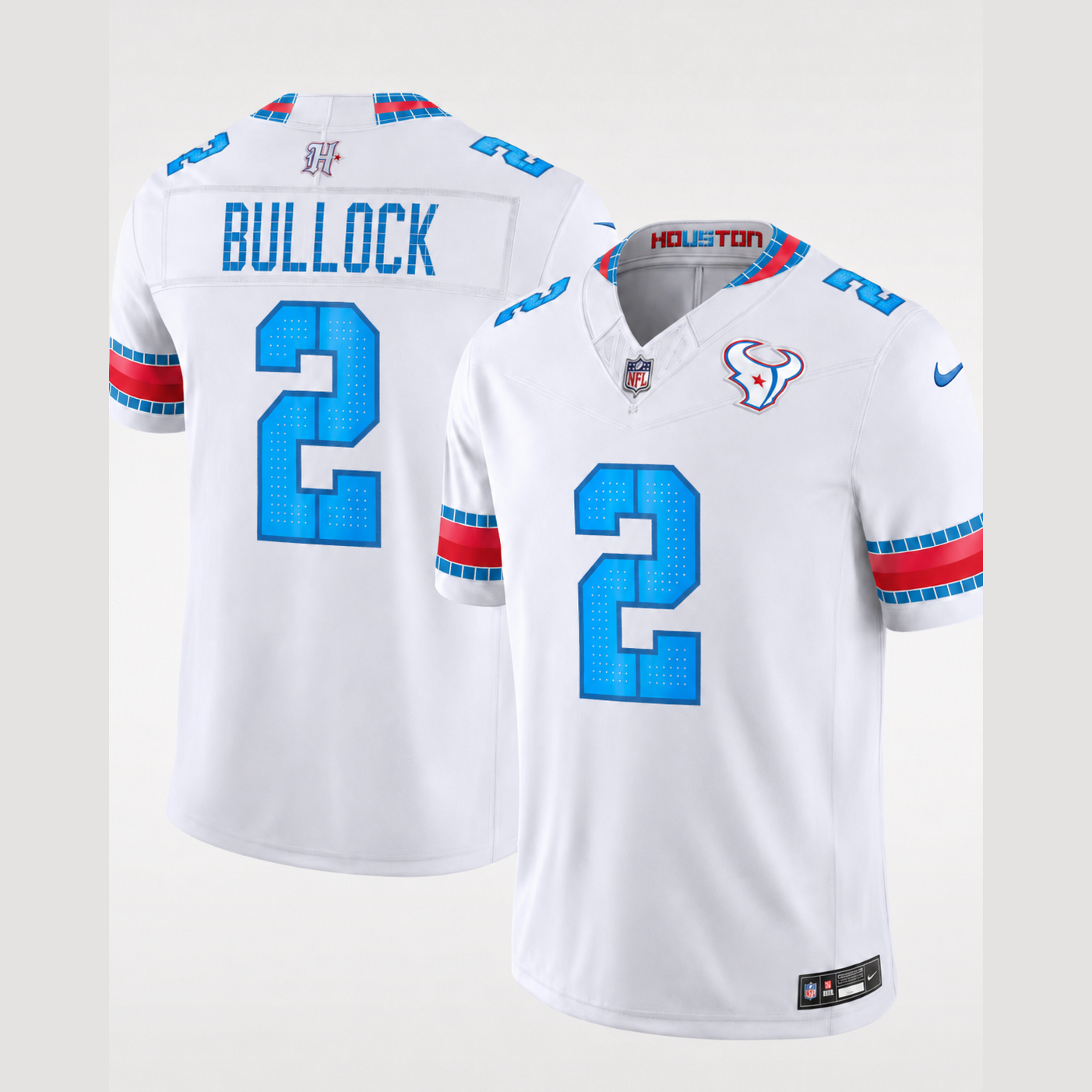 Men's Calen Bullock Houston Texans Rivalries Collection Vapor F.U.S.E. Stitched Limited Jersey