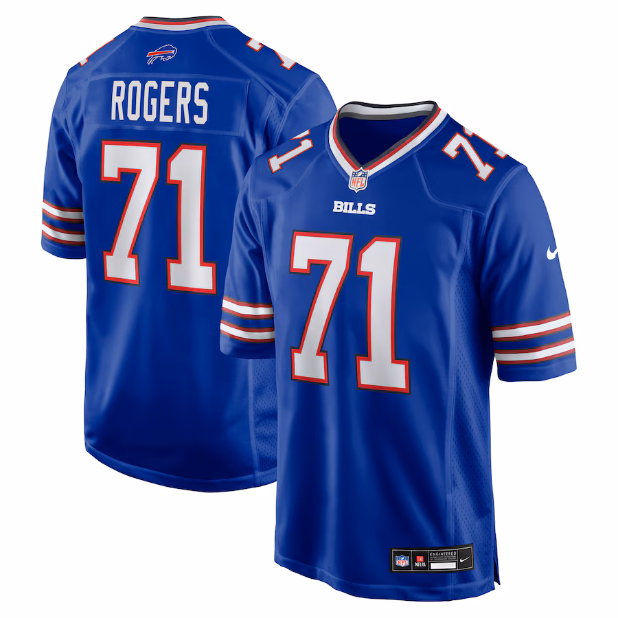 Men's Buffalo Bills Casey Rogers Nike Royal Team Game Jersey