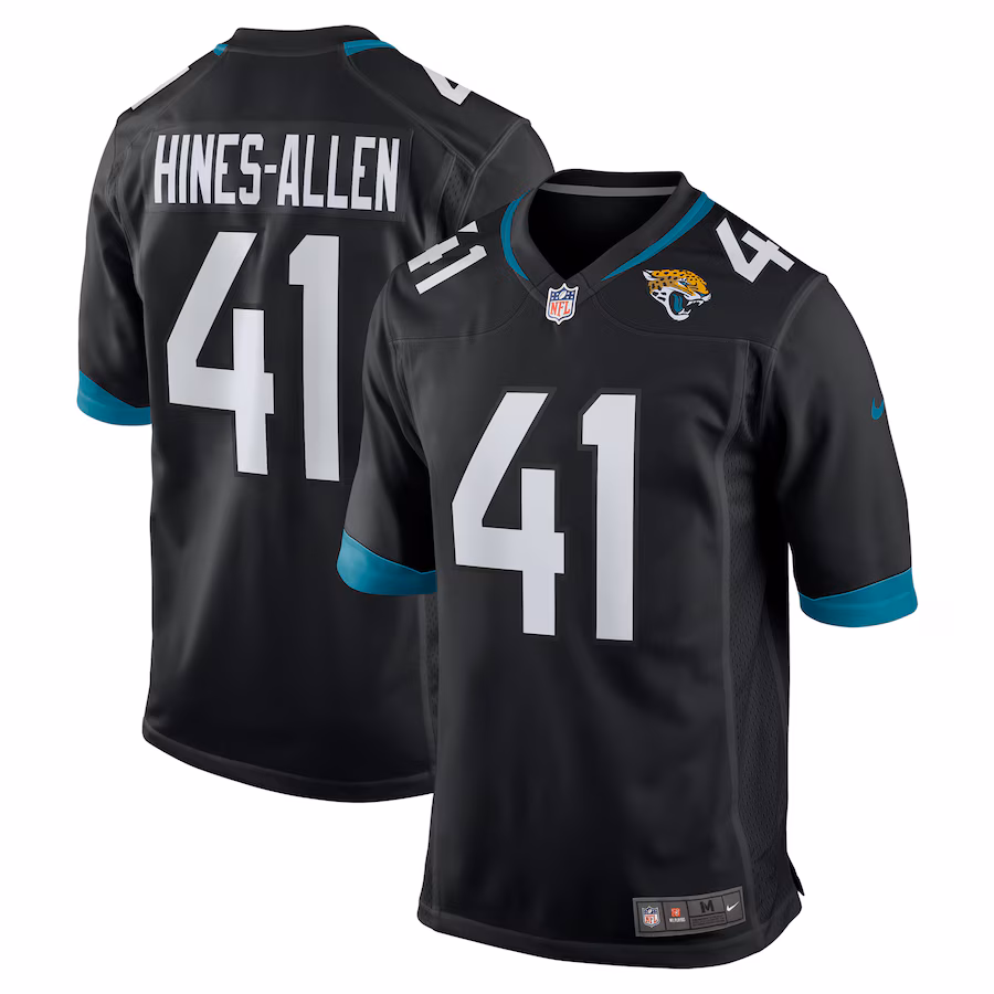 Men's Jacksonville Jaguars Josh Hines-Allen Nike Black Alternate Game Jersey
