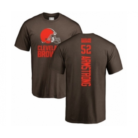 Football Cleveland Browns #52 Ray-Ray Armstrong Brown Backer T-Shirt