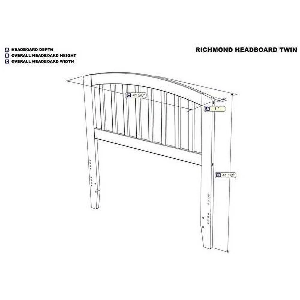 Spindle Headboard In White