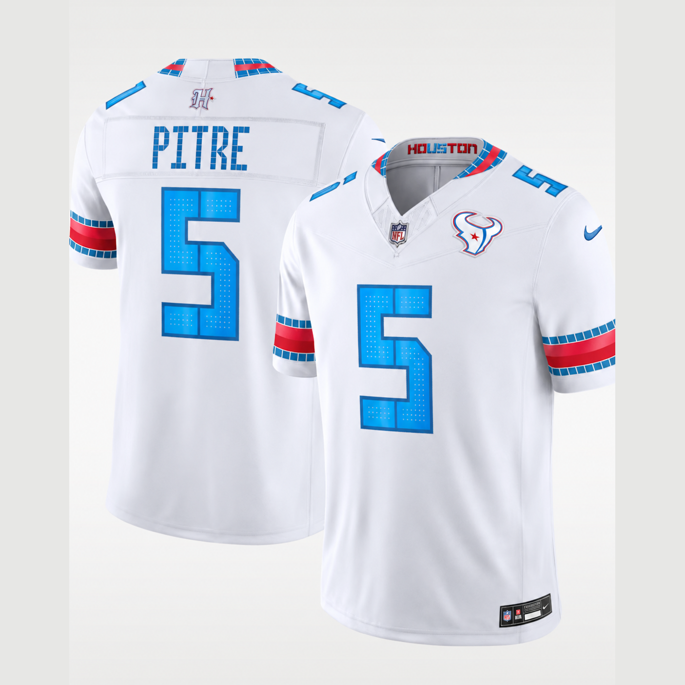 Men's Jalen Pitre Houston Texans Rivalries Collection Vapor F.U.S.E. Stitched Limited Jersey