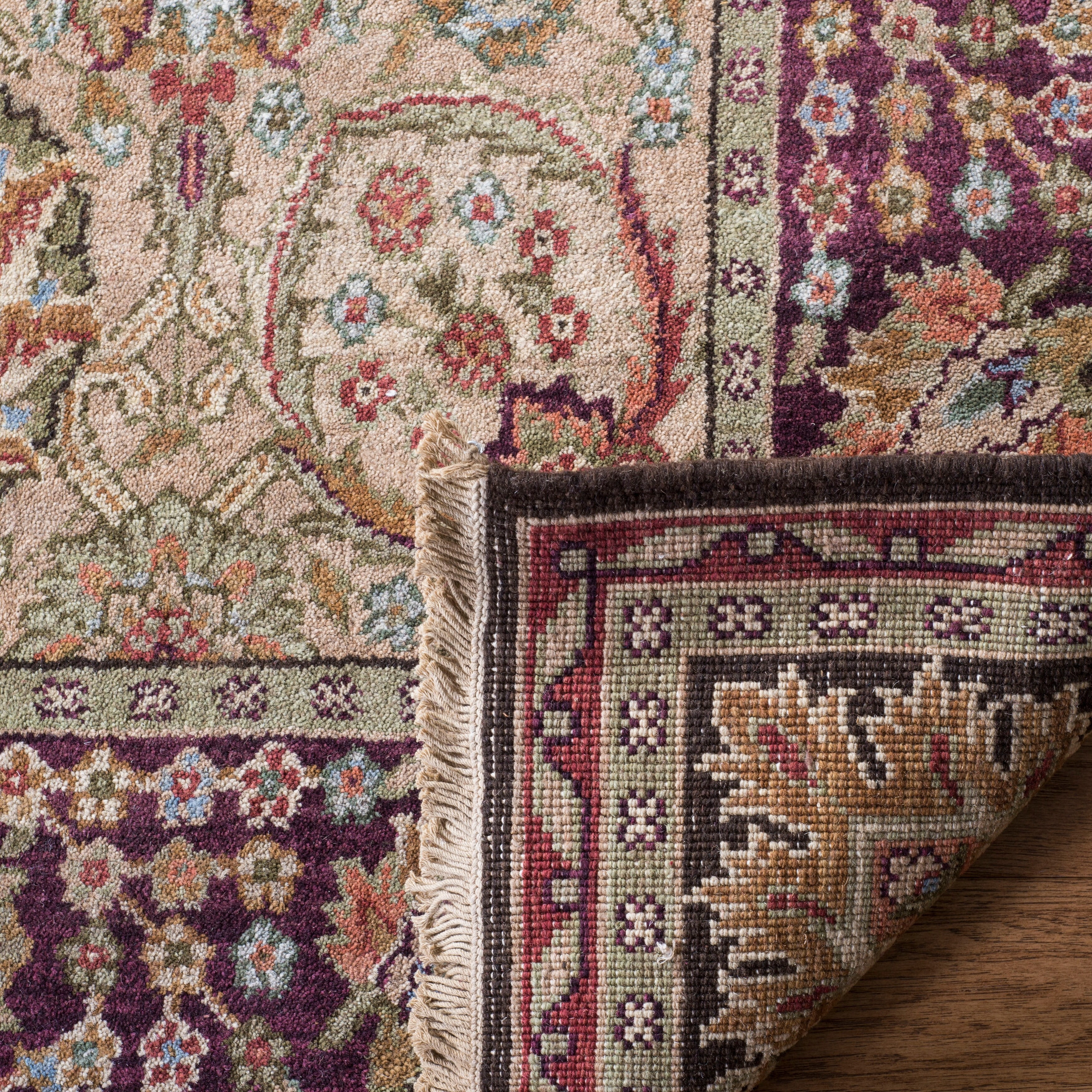 Safavieh  Couture Hand-knotted Old World Beke Traditional Oriental Wool Rug with Fringe Camel 9' x 12' 9' x 12' Indoor Living Room. Bedroom. Dining