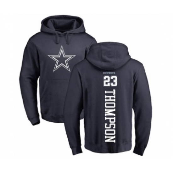 Football Dallas Cowboys #23 Darian Thompson Navy Blue Backer Pullover Hoodie