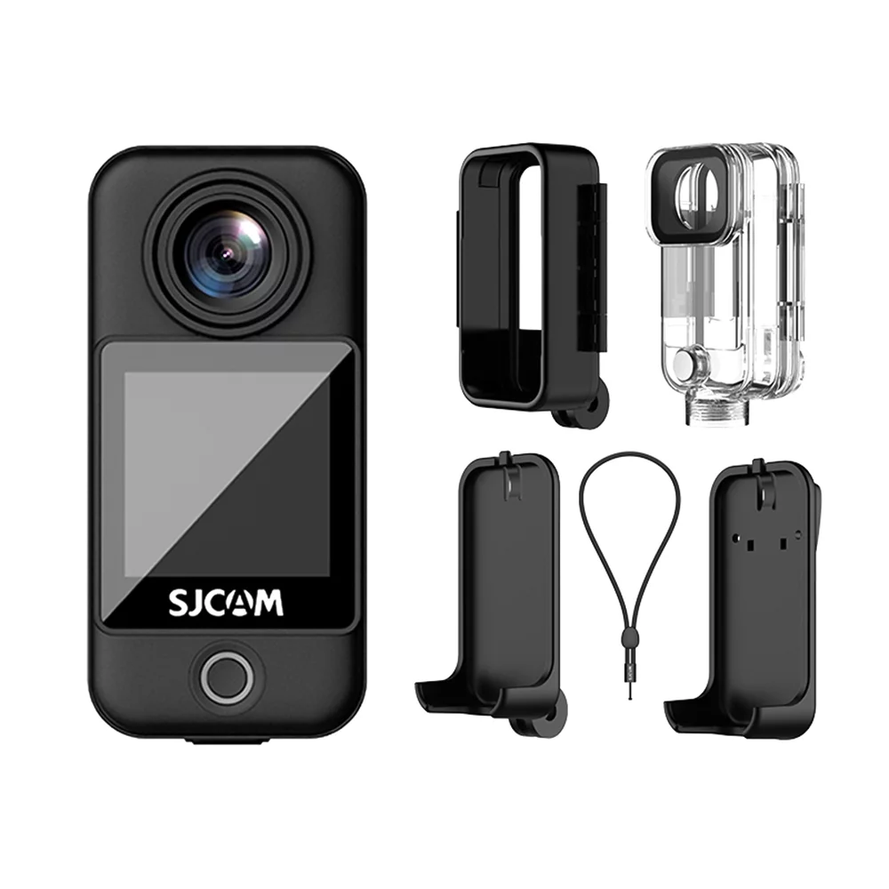 SJCAM C300 Pocket 4K 30FPS Action Camera 5G/2.4G WiFi Sports Camera 1.33 Inch Touch Control Screens 154° Wide Angle Lens 6- Gyro Stabilization 30M Waterproof Night Vision with Detachable Bat - Curated Treasures Market