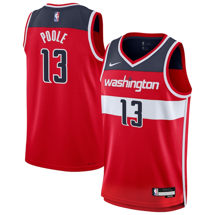 Youth Washington Wizards Jordan Poole Nike Red Swingman Jersey - Icon Edition