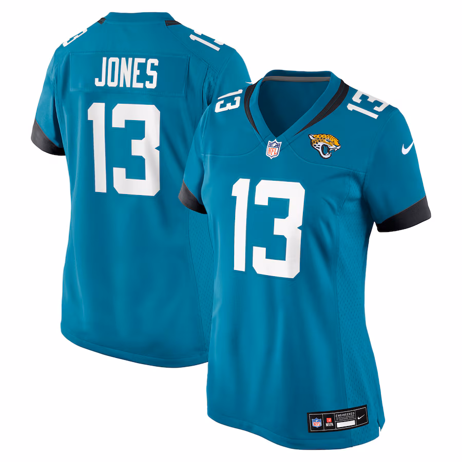Women's Jacksonville Jaguars Tim Jones Nike Teal Team Game Jersey