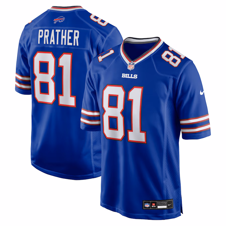Men's Buffalo Bills Kaden Prather Nike Royal Team Game Jersey