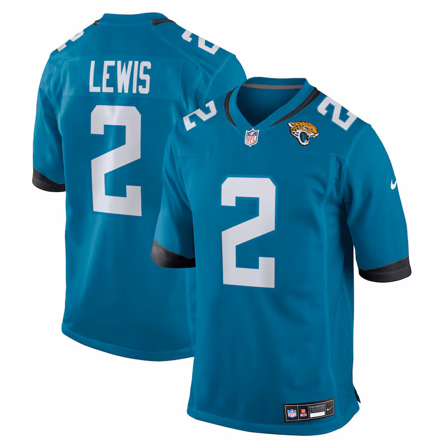 Men's Jacksonville Jaguars Jourdan Lewis Nike Teal Team Game Jersey