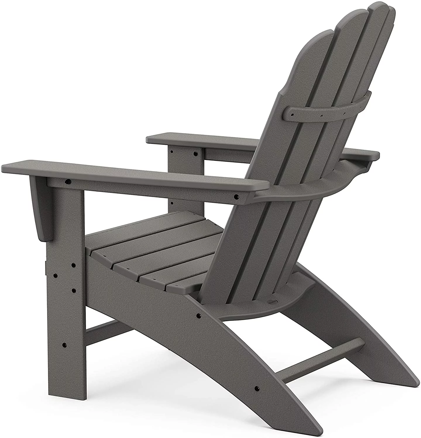 POLYWOOD Vineyard Curveback Adirondack Chair in Slate Grey - Curated Treasures Market