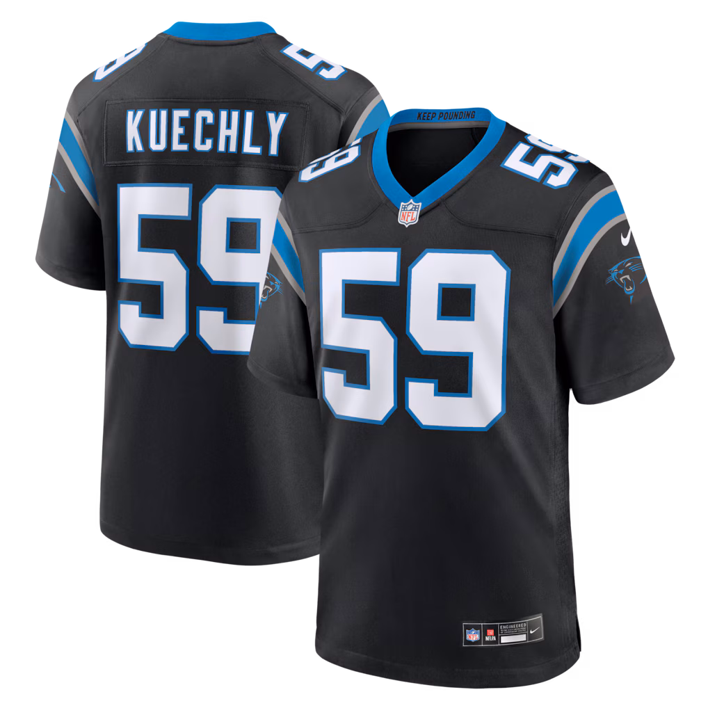 Men's Carolina Panthers Luke Kuechly Nike Black Team Game Jersey