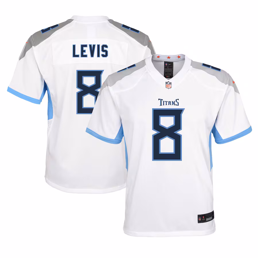 Youth Tennessee Titans Will Levis Nike White Game Jersey
