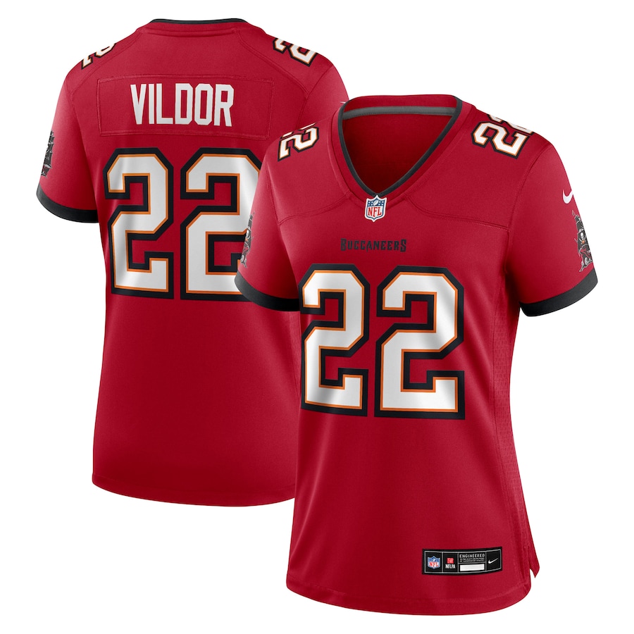 Women's Tampa Bay Buccaneers Kindle Vildor Nike Red Team Game Jersey